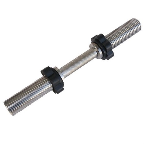 Гриф гантельный Barbell d 50 мм металлическая ручка плавающая, замок/гайка L 490 мм - фото 113478