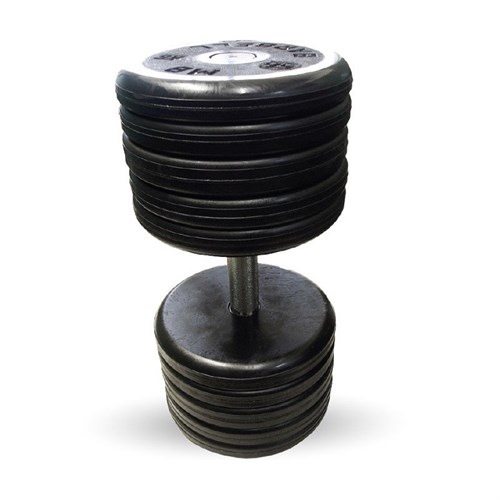 Гантель Barbell 52 кг классик с вращающейся ручкой хром - фото 113525