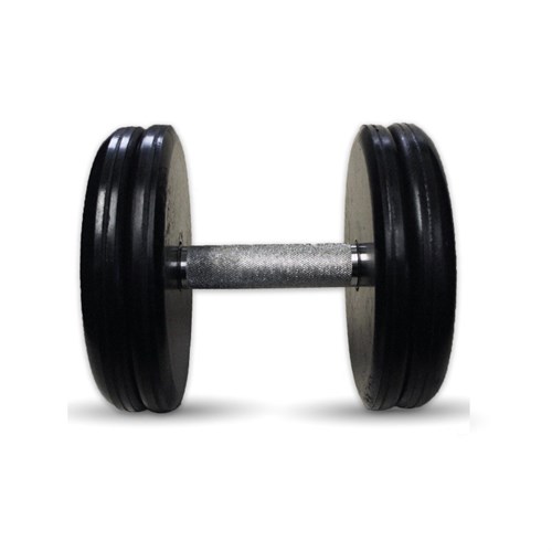 Гантель Barbell 21 кг классик с вращающейся ручкой хром - фото 113564