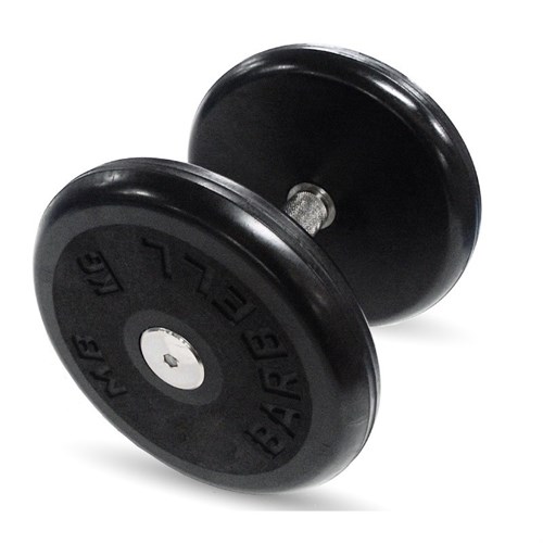 Гантель Barbell 11 кг классик с вращающейся ручкой хром - фото 113633