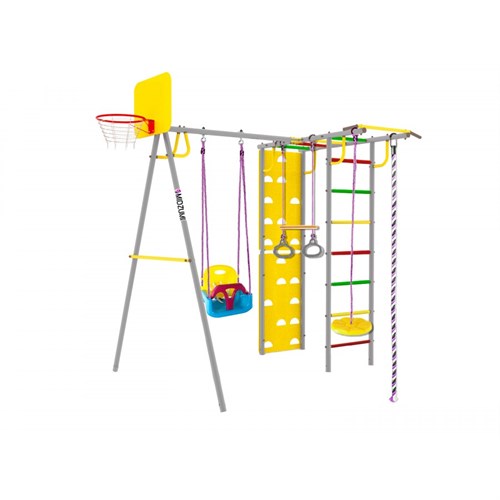 Midzumi Rainbow Small спортивно-игровой комплекс с качелями 3 в 1 - фото 120106