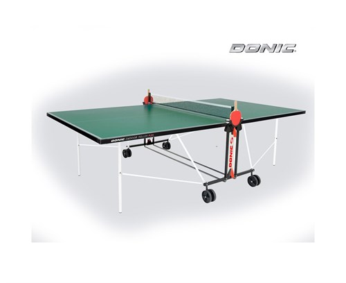 Теннисный стол DONIC INDOOR ROLLER FUN GREEN 19мм - фото 121050
