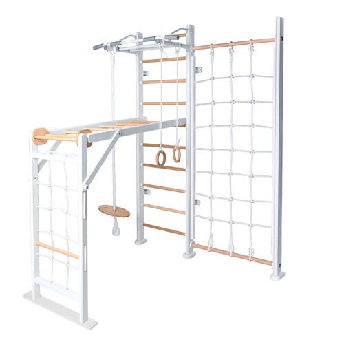 ДСК Perfetto Sport "Scala in legno con rete 2" bianco-naturale PS-131 - фото 122581