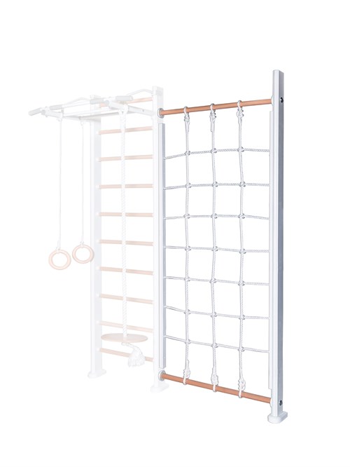 Стойка с сеткой  Perfetto Sport "Verticale in legno con rete" bianco-naturale PS-134 - фото 122642