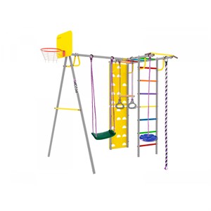 Midzumi Rainbow Medium Спортивно-игровой комплекс с подвесными пластиковыми качелями