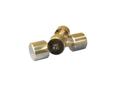 Гантель Barbell 4 кг неразборная фитнесс хром