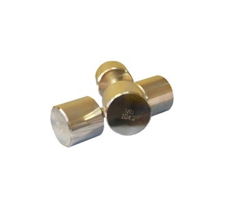 Гантель Barbell 10 кг неразборная фитнесс хром