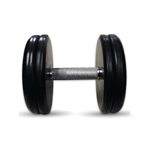 Гантель Barbell 17 кг классик с вращающейся ручкой хром