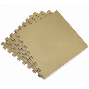 Коврик-пазл eco cover Мягкий пол Спорт 500x500x14 50МП/7502 бежевый