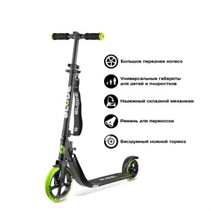 Самокат BLADE Sport PU V4 205+145, black/green