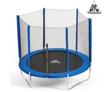 Батут DFC Trampoline Fitness 6ft наружн.сетка, синий (183см)