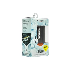 Лампа светодиодная Avantech 12V LED S25 BAY15D 2800K (оранж.+ резистор), 1 шт.