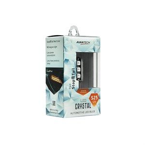 Лампа светодиодная Avantech 12V LED S25 BA15s (красный), 1 шт.