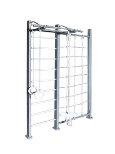 Спортивный комплекс Perfetto Sport "Scala in legno con rete" grigio PS-124
