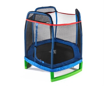 Батут DFC JUMP KIDS 7' синий, сетка (210см)