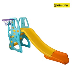 Пластиковая горка с баскетбольным кольцом Kampfer Amber Slide