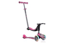 Globber My Free Seat Titanium 4 in 1 Lights самокат