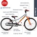 Двухколесный велосипед Puky LS-PRO 18 4408 orange оранжевый