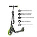 Самокат BLADE Sport PU V4 205+145, black/green