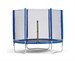 Батут DFC Trampoline Fitness 6ft наружн.сетка, синий (183см) - фото 121165