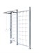 Спортивный комплекс Perfetto Sport "Scala in legno con rete" grigio PS-124 - фото 122625